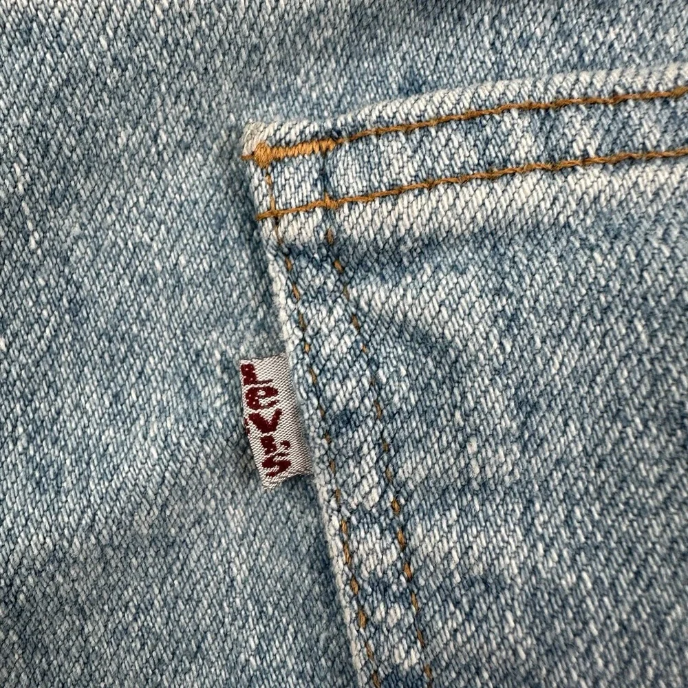VTG Levi's Men's White Tab Denim Jeans 40x30 Light Wash Relaxed 80s 90s USA Made
